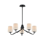 Maxim - 12696WTBK - Five Light Chandelier - Durham - Black