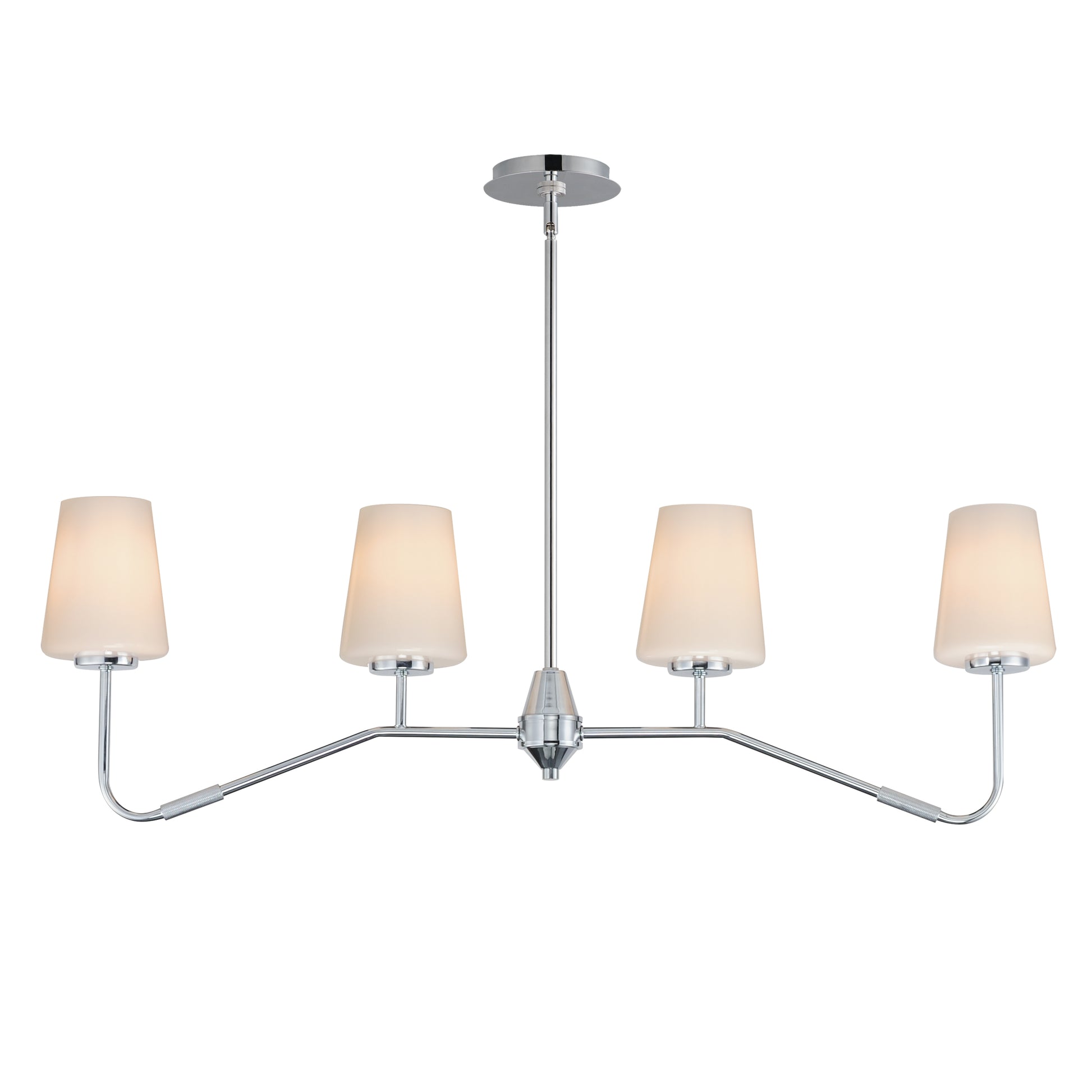 Maxim - 12697WTPC - Four Light Linear Chandelier - Durham - Polished Chrome