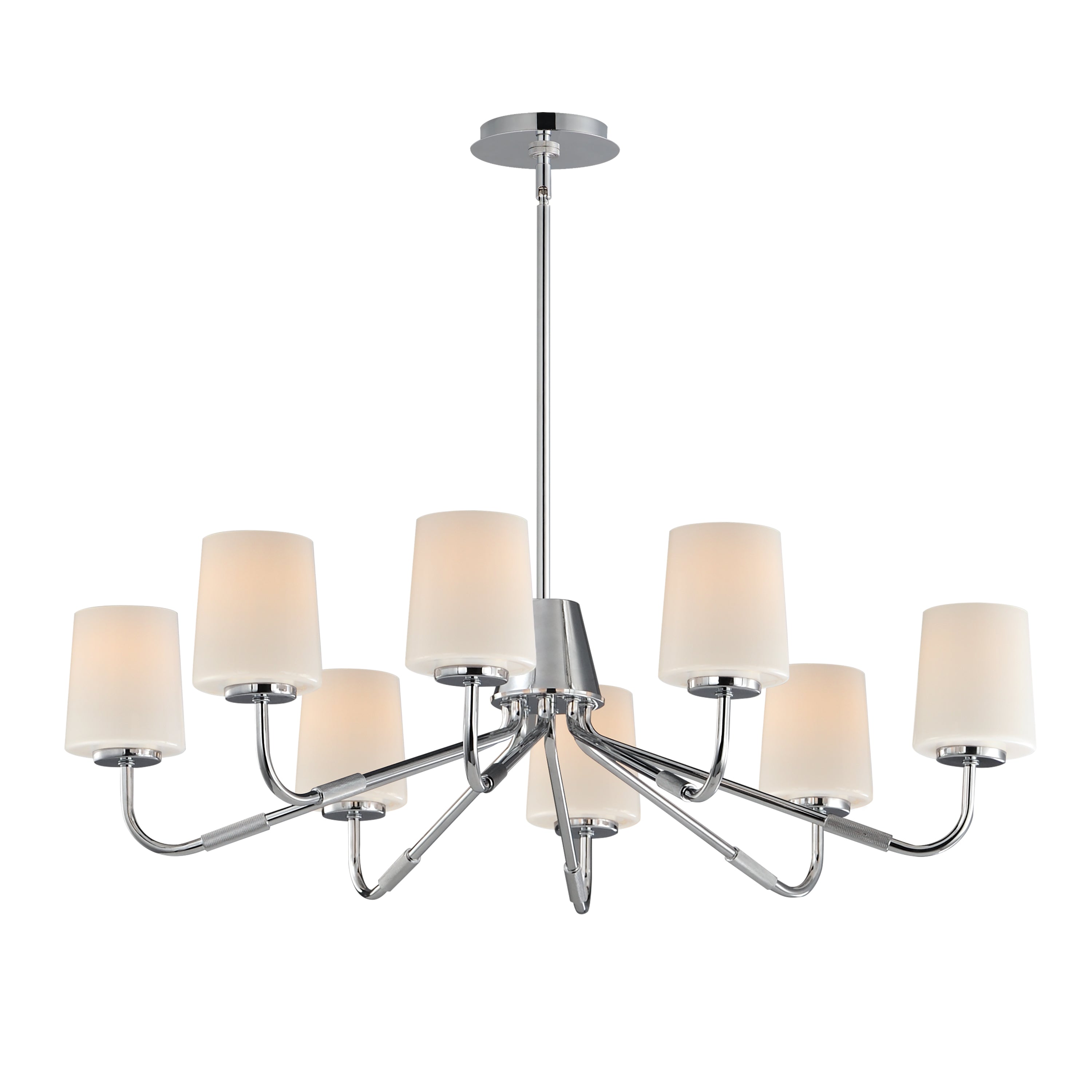 Maxim - 12698WTPC - Eight Light Chandelier - Durham - Polished Chrome