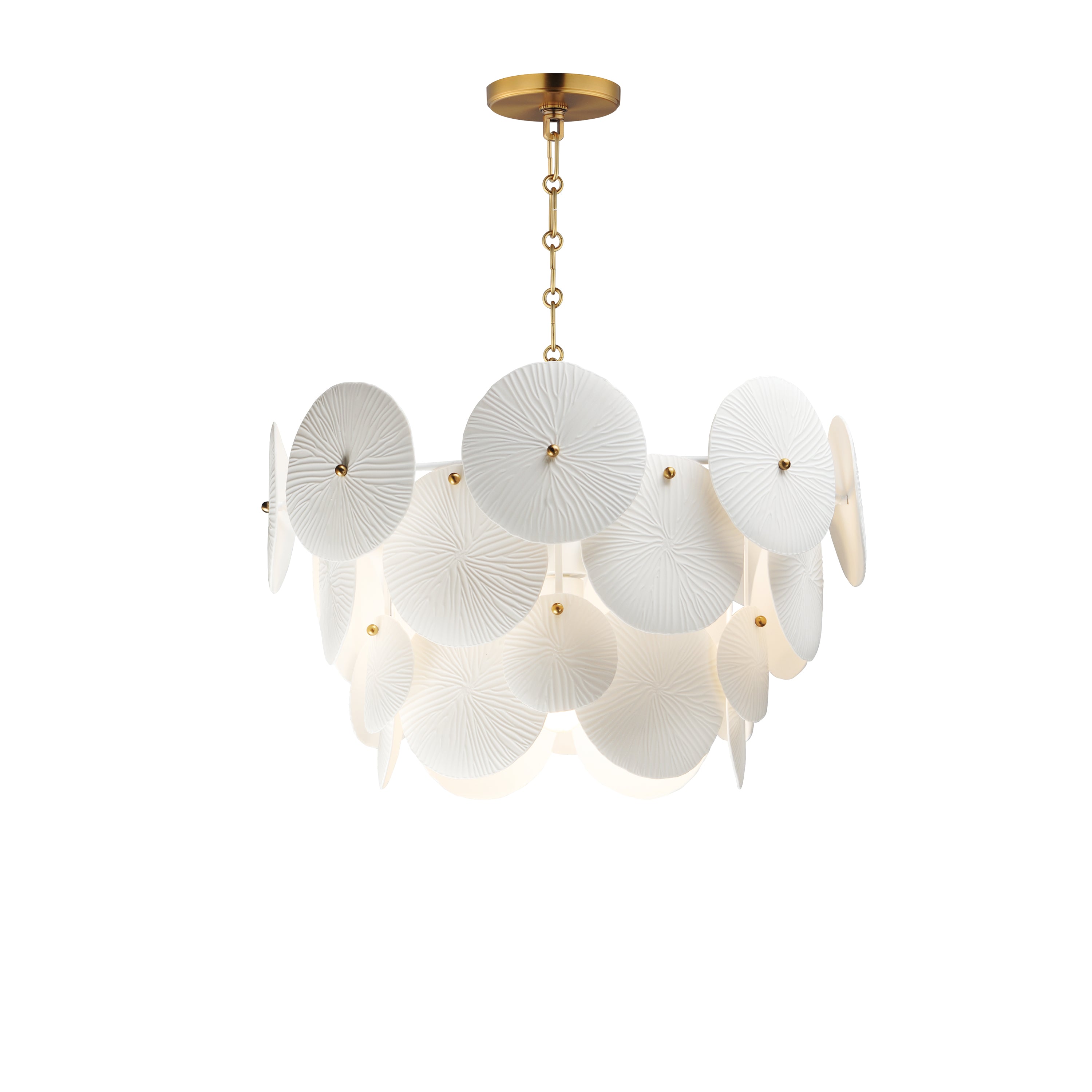 Maxim - 12824WTNAB - Four Light Pendant - Isla - Natural Aged Brass