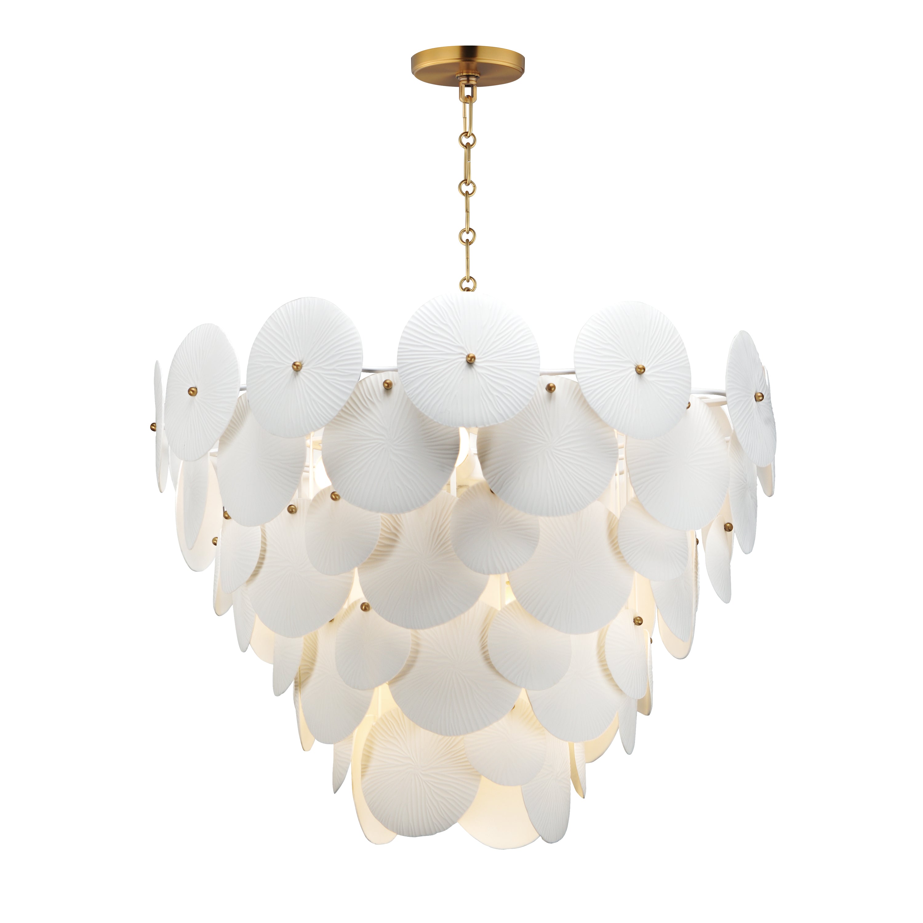Maxim - 12827WTNAB - Eight Light Pendant - Isla - Natural Aged Brass