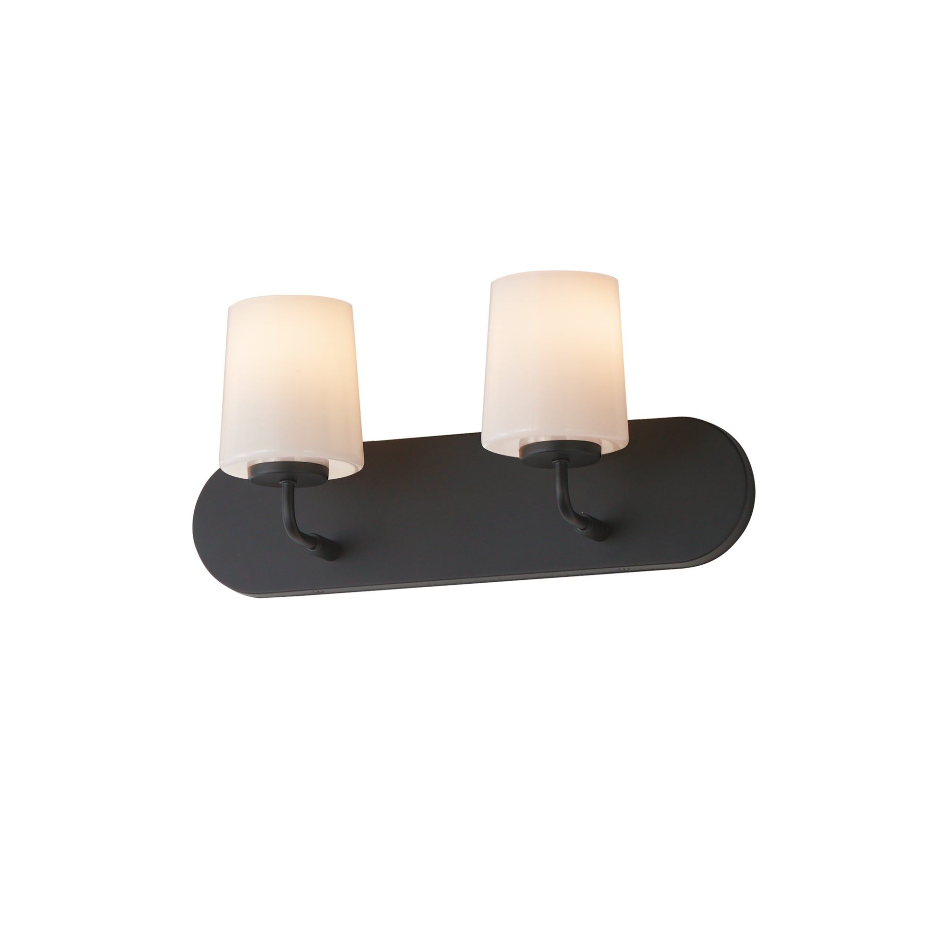 Maxim - 12892WTBK - Two Light Strip Bath Vanity - Durham - Black