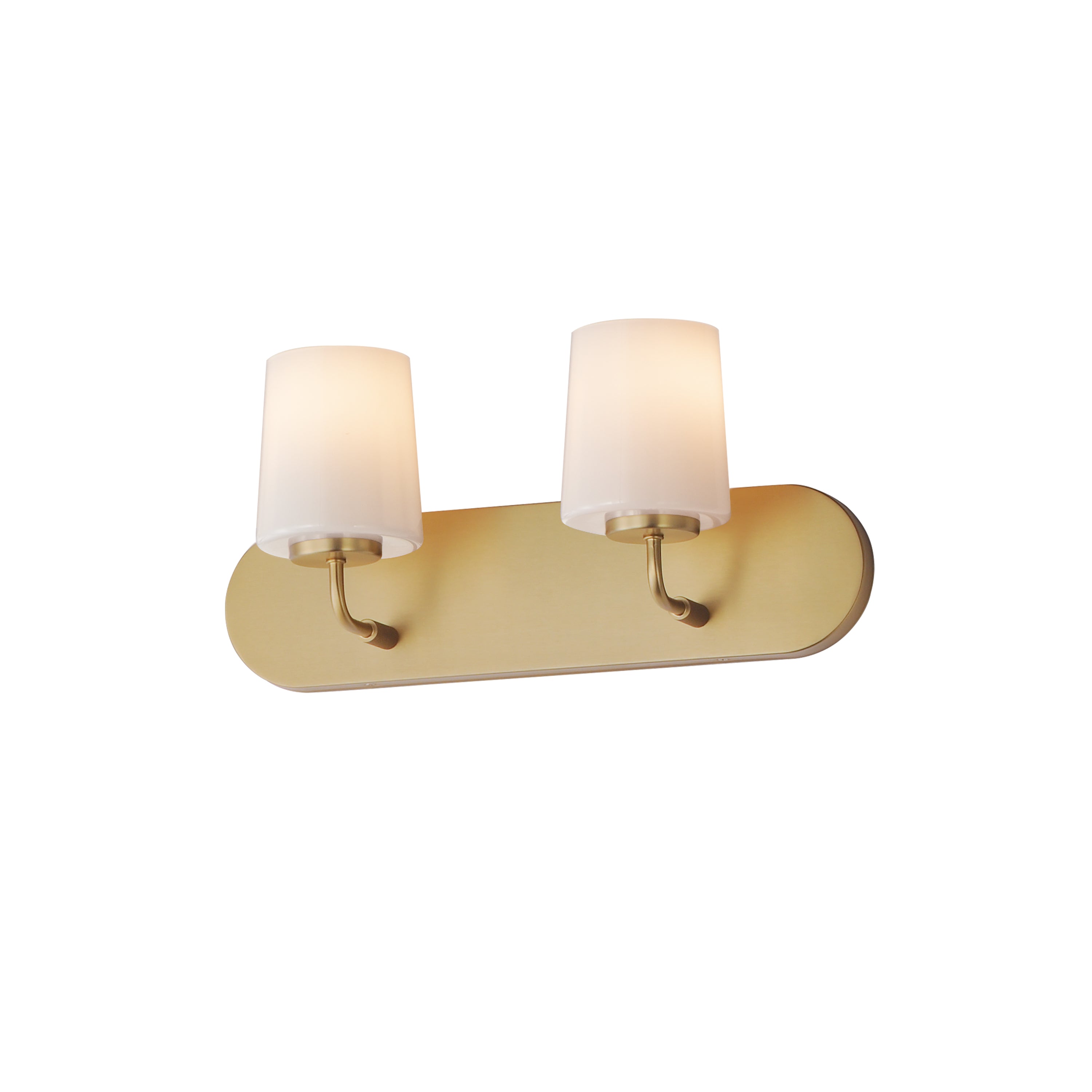 Maxim - 12892WTNAB - Two Light Strip Bath Vanity - Durham - Natural Aged Brass