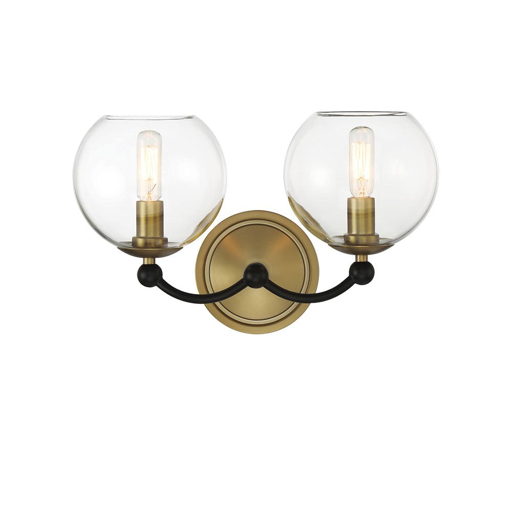 Minka-Lavery - 5062-726 - Two Light Bath Vanity - Kearney Park - Coal And Soft Brass