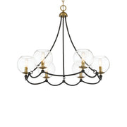 Minka-Lavery - 5066-726 - Six Light Chandelier - Kearney Park - Coal And Soft Brass