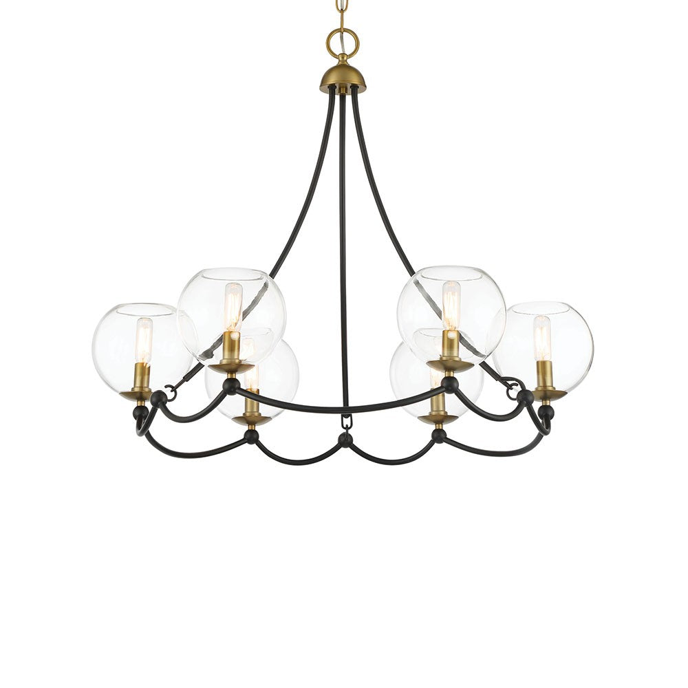 Minka-Lavery - 5066-726 - Six Light Chandelier - Kearney Park - Coal