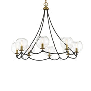 Minka-Lavery - 5067-726 - Eight Light Chandelier - Kearney Park - Coal And Soft Brass