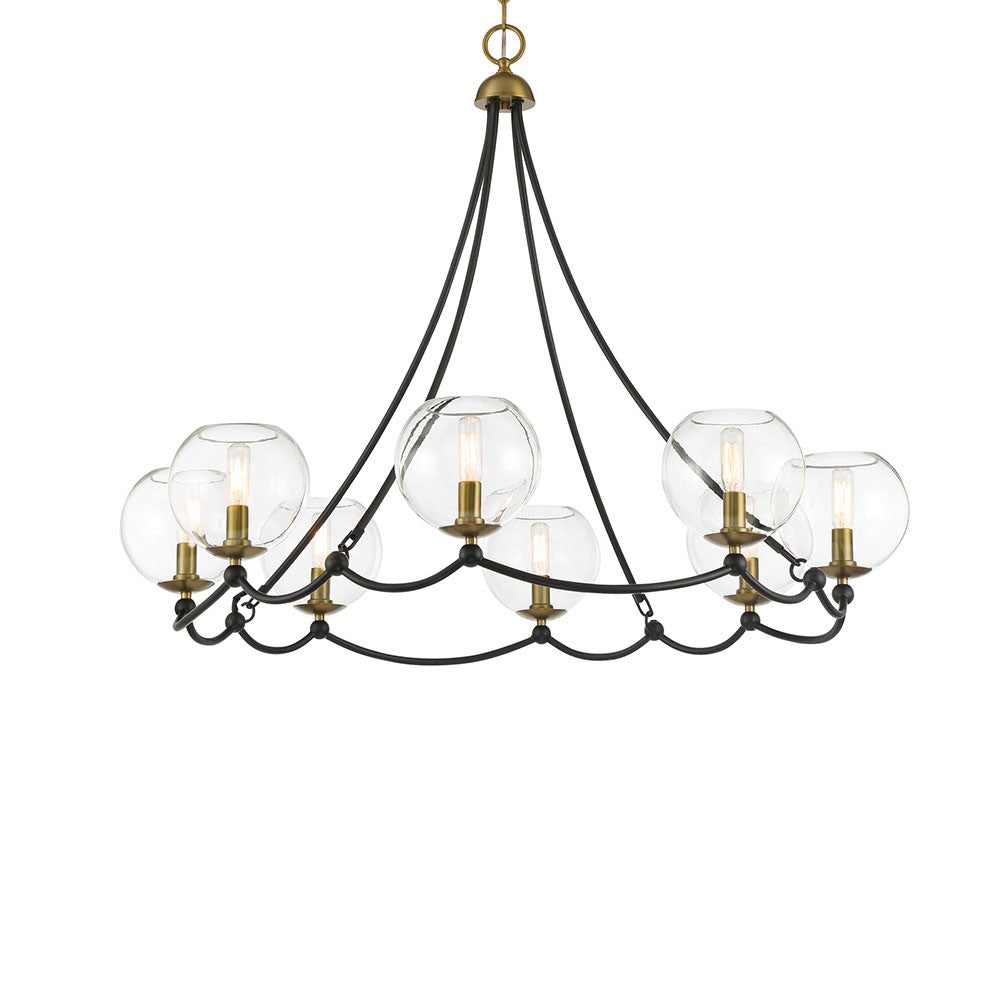 Minka-Lavery - 5067-726 - Eight Light Chandelier - Kearney Park - Coal