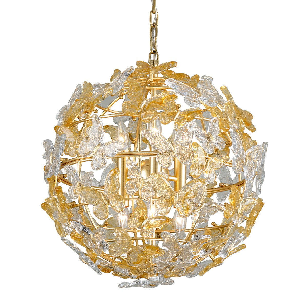 Corbett Lighting - 279-46-GL - Six Light Chandelier - Milan - Gold Leaf