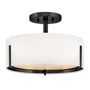 Hinkley - 47571BK - LED Semi-Flush Mount - Halle - Black