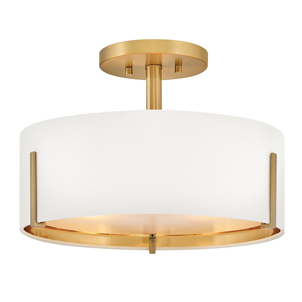 Hinkley - 47571LCB - LED Semi-Flush Mount - Halle - Lacquered Brass
