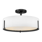 Hinkley - 47573BK - LED Semi-Flush Mount - Halle - Black