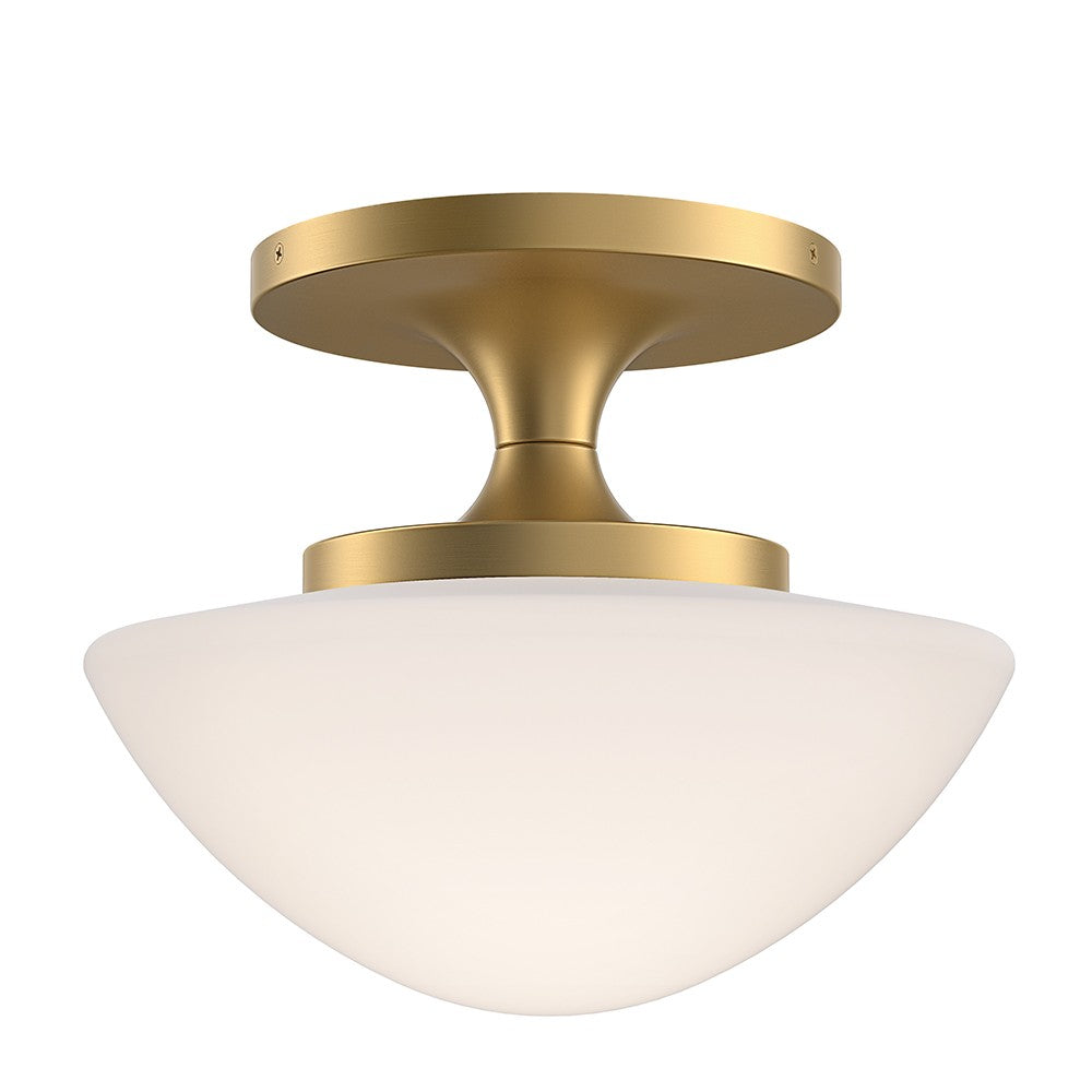 Hinkley - 47813LCB - LED Semi-Flush Mount - Knox - Lacquered Brass