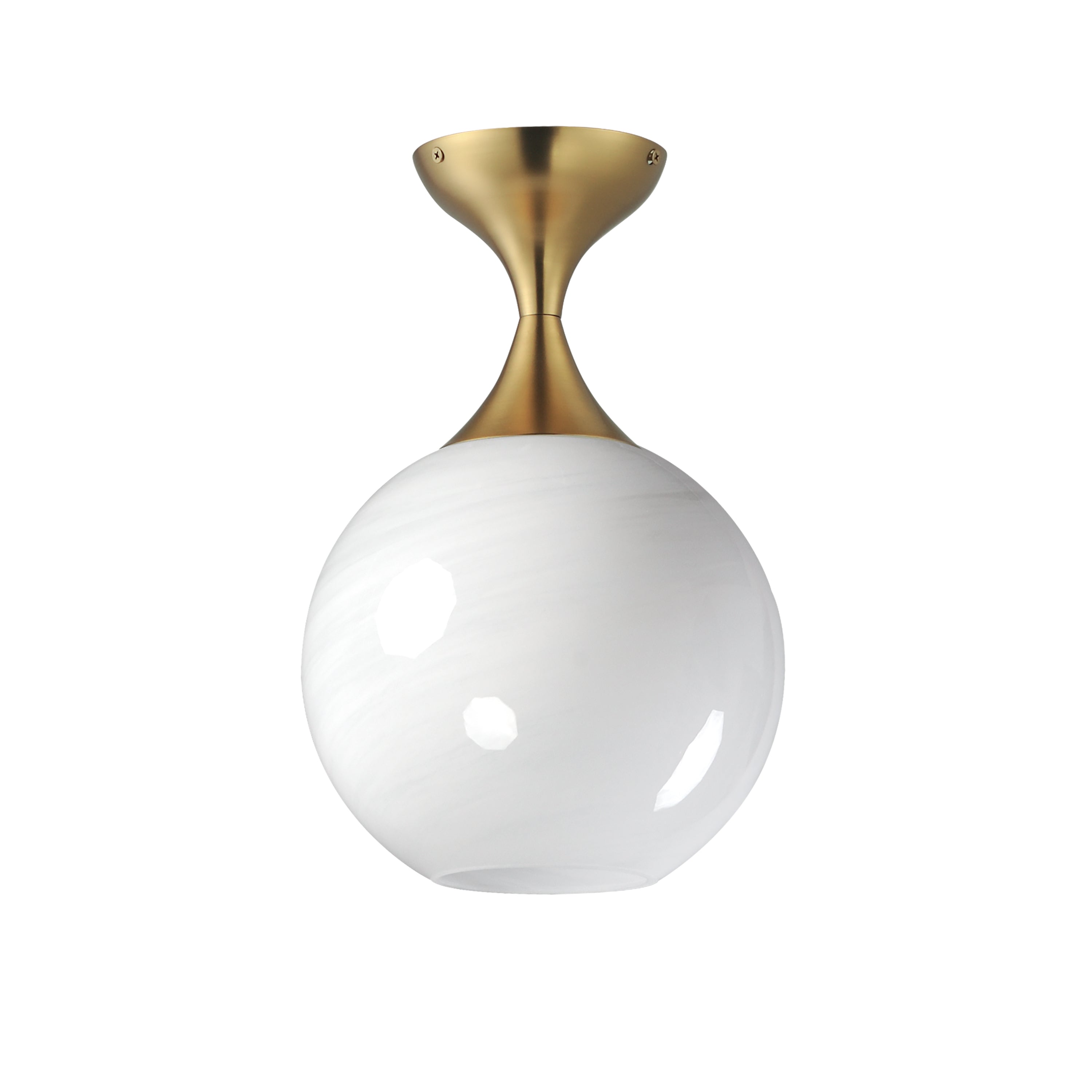 Maxim - 21229MRNAB - One Light Flush Mount - Neve - Natural Aged Brass