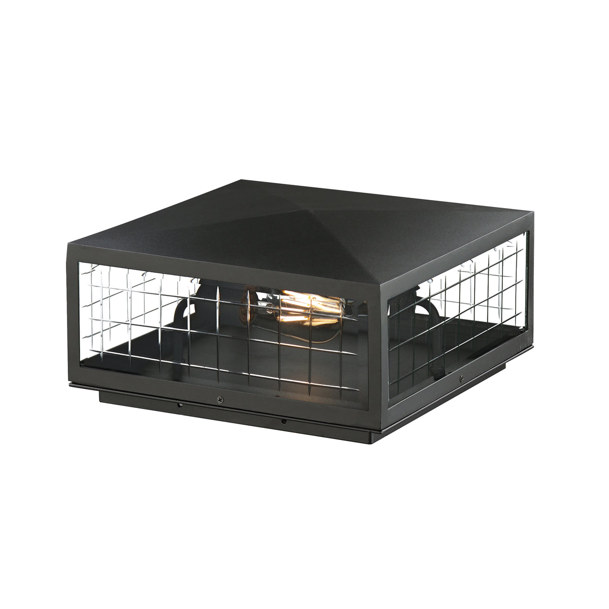 Maxim - 30690CLBK - Two Light Deck Lantern - Magnus - Black