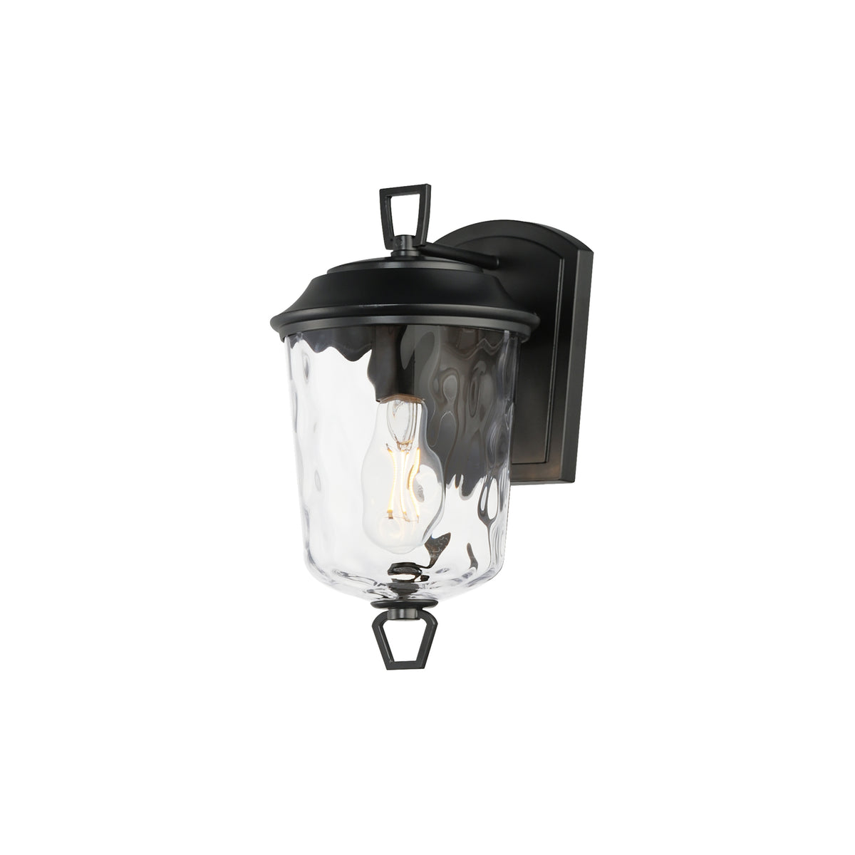 Maxim - 34211WGDBZ - One Light Outdoor Wall Sconce - Prescott - Dark Bronze