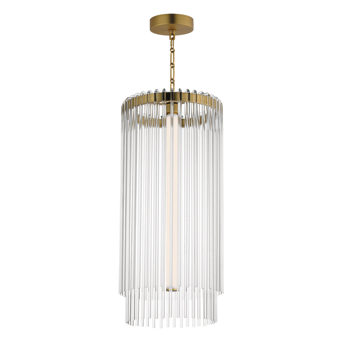 Maxim - 38426CLNAB - LED Foyer Pendant - Jolie - Natural Aged Brass