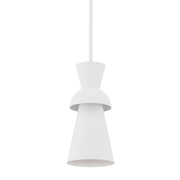 Troy Lighting - F7902-GSW - One Light Pendant - Florence - Gesso White