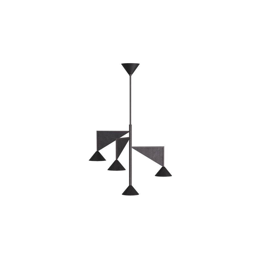 Arteriors - DMI10 - Chandelier - Axel - Hammered Blackened Iron