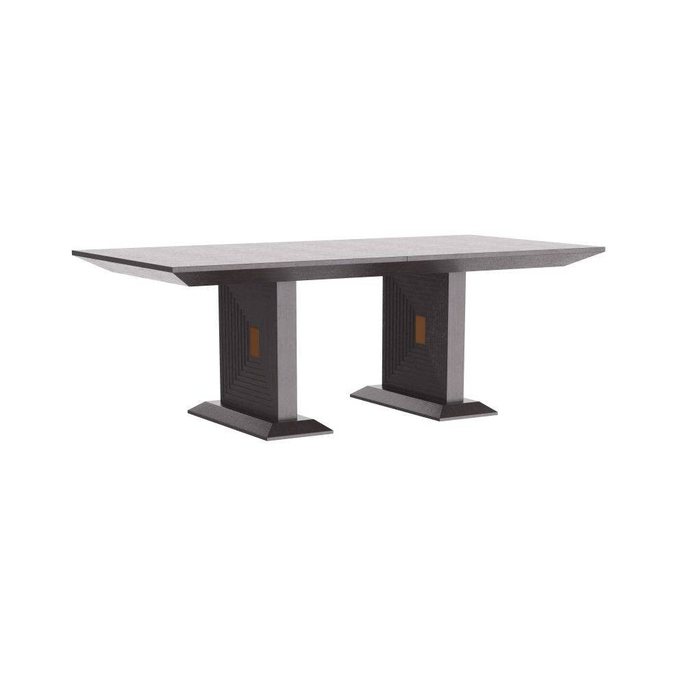 Arteriors - FDS04 - Dining Table - Renata - Sable Oak Veneer/Antique Brass