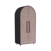 Arteriors - FNS01 - Cabinet - Tarragona - Tortoise Burl Oak Veneer/Ebony Oak/Bronze