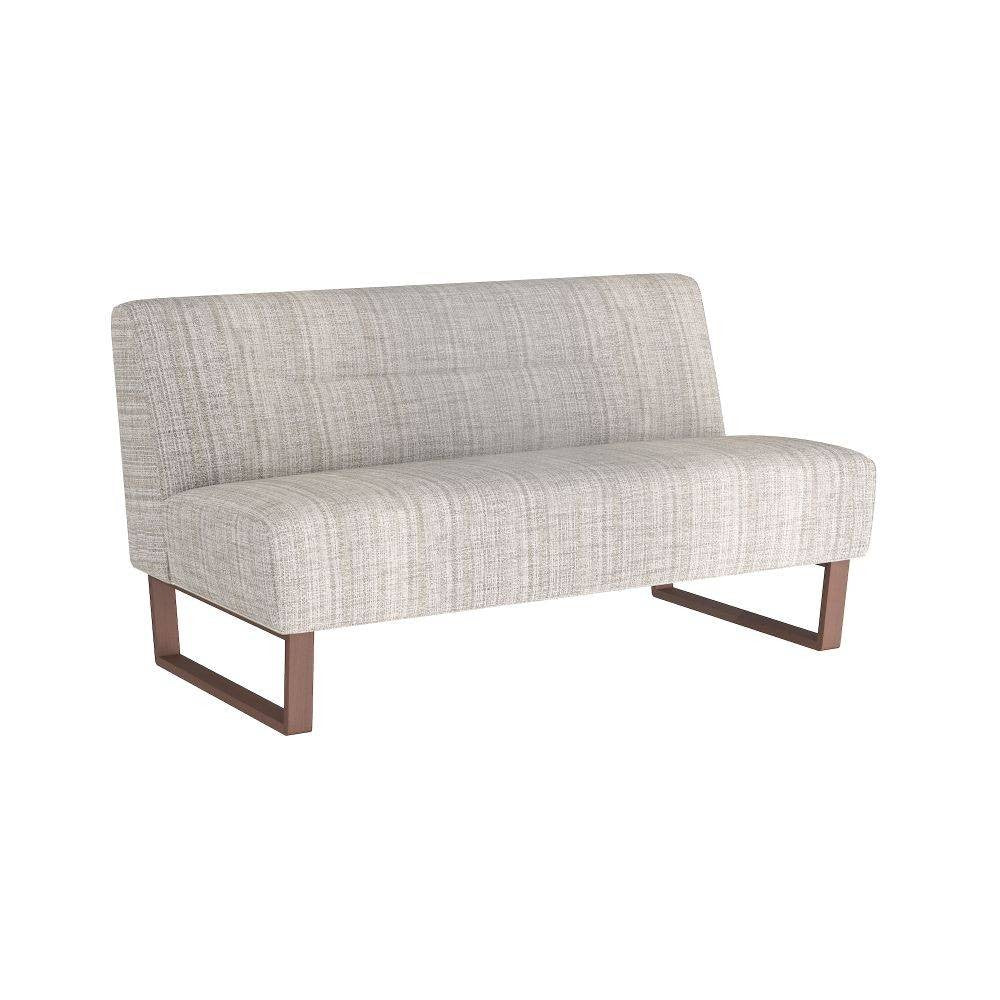 Arteriors - FTU01 - Settee - Valeswood - Platinum Tweed/Dark Walnut