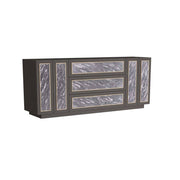 Arteriors - FZS03 - Credenza - Vernier - Gray Faux Marble/Ebony Oak Veneer/Vintage Brass