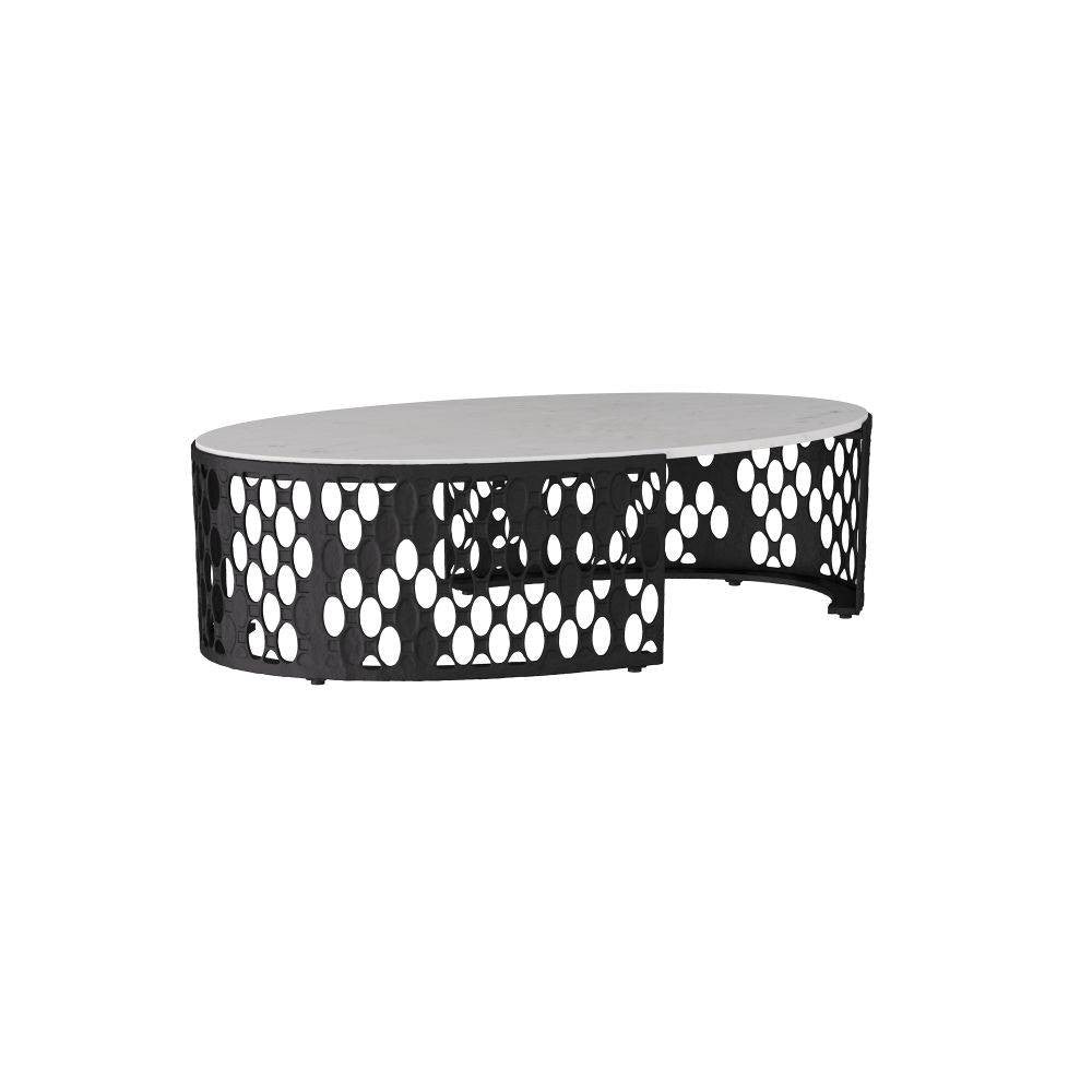 Arteriors - GKFCI01 - Coffee Table - Onze - White, Banswara Marble