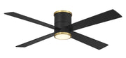 Minka Aire - F797L-CL/SBR - 54"Ceiling Fan - Falco Flush - Coal W/ Soft Brass