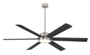 Minka Aire - F897L-BNW/CL - 65"Ceiling Fan - Cairo - Brushed Nickel Wet W/ Coal