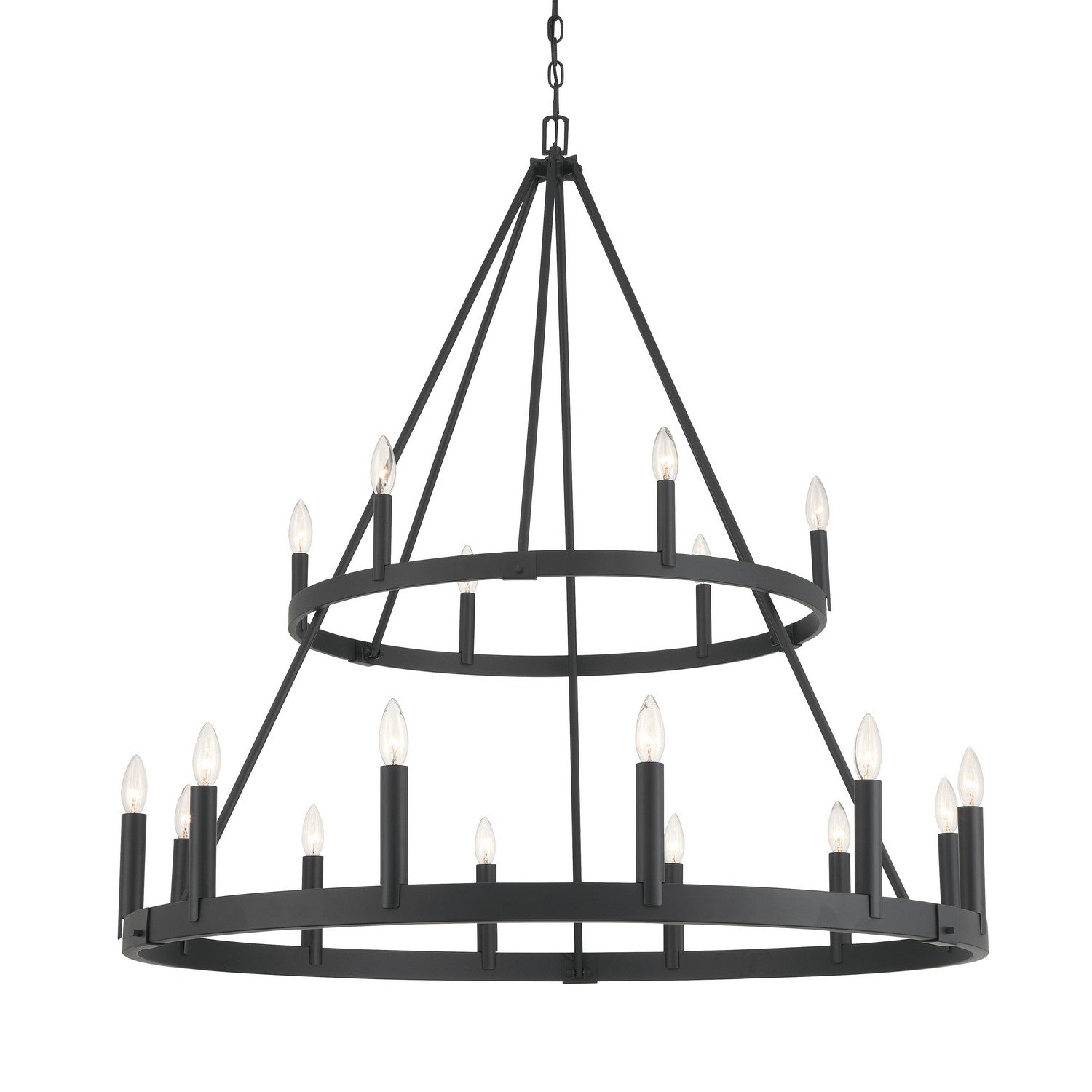 Minka-Lavery - 1717-66A - 18 Light Chandelier - Dutton - Coal
