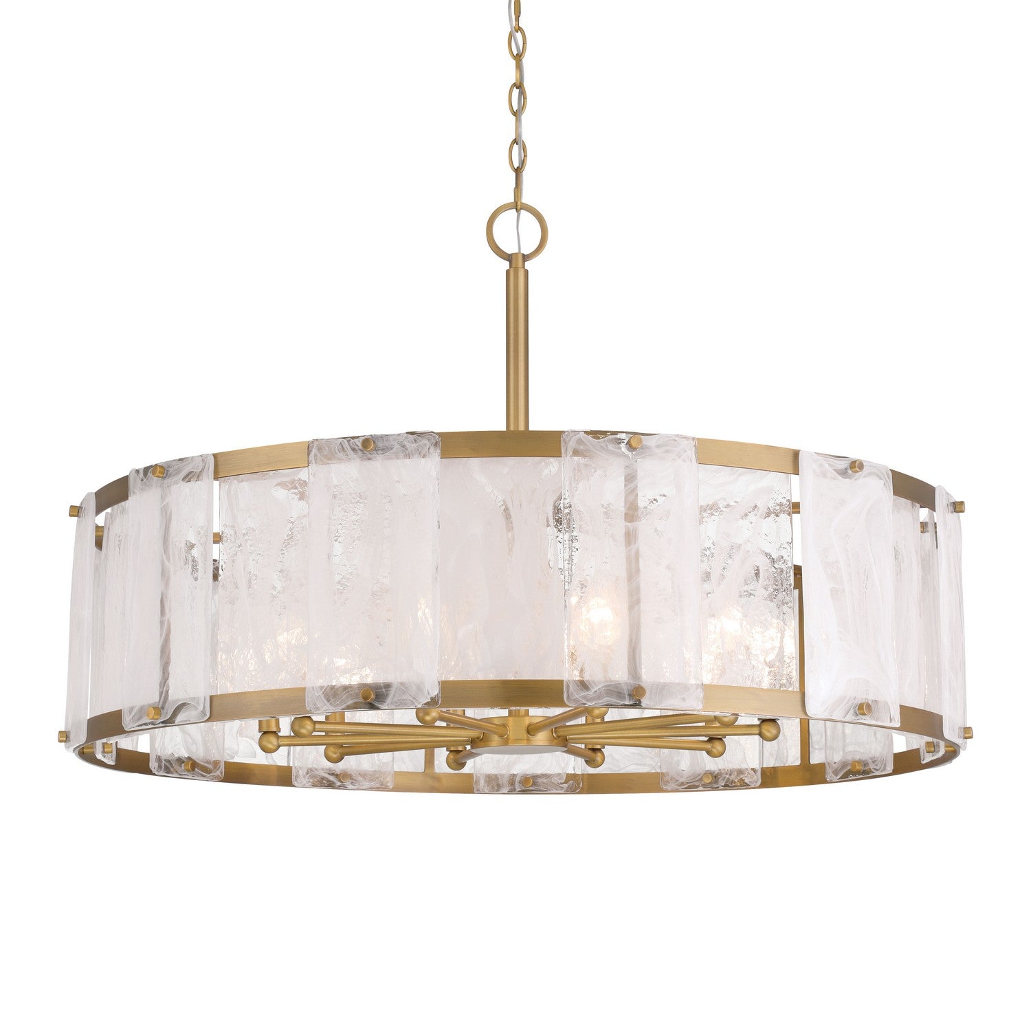 Minka-Lavery - 3638-732 - Ten Light Pendant - Veil - Legacy Brass