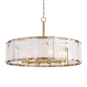 Minka-Lavery - 3638-732 - Ten Light Pendant - Veil - Legacy Brass