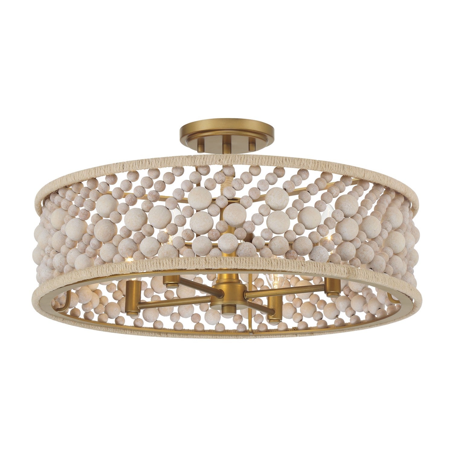 Minka-Lavery - 3645-870 - Four Light Semi Flush Mount - Horsmore - Legacy Brass (Painted)