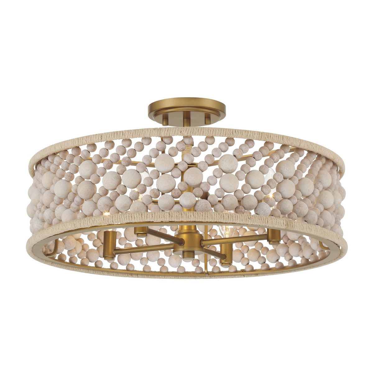 Minka-Lavery - 3645-870 - Four Light Semi Flush Mount - Horsmore - Painted Legacy Brass