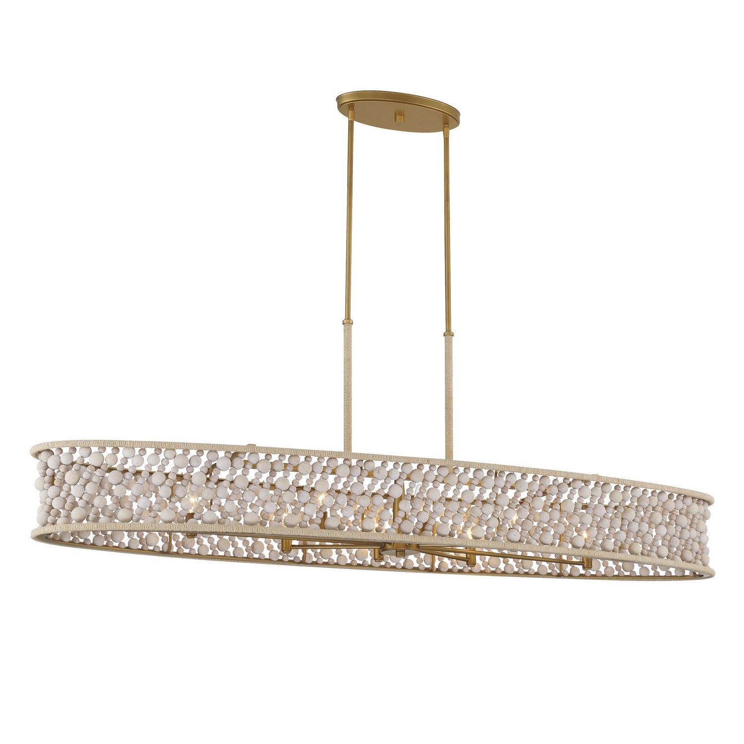 Minka-Lavery - 3647-870 - Eight Light Island Pendant - Horsmore - Painted Legacy Brass
