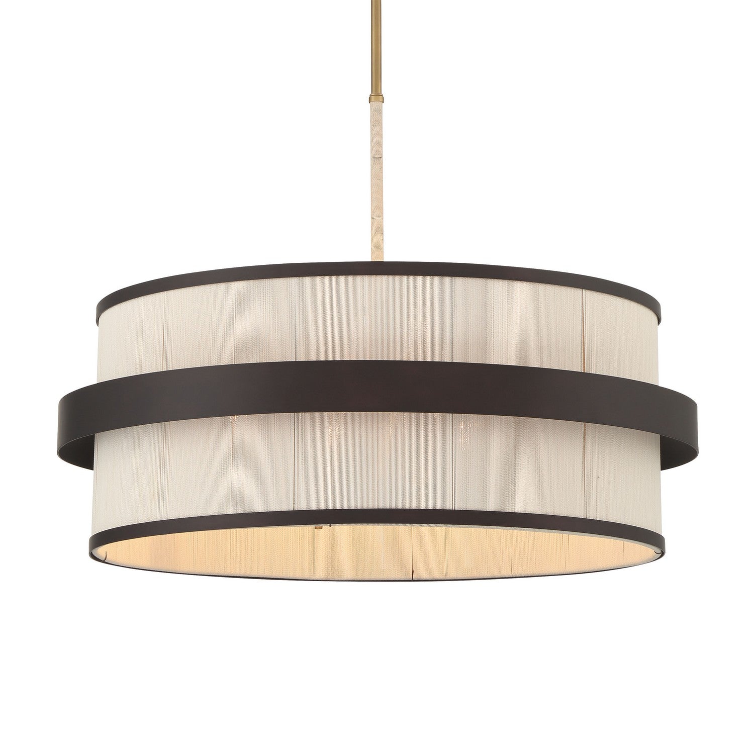 Minka-Lavery - 3686-886 - Six Light Pendant - Harbor Wrap - Legacy Brass (Painted) & Dark
