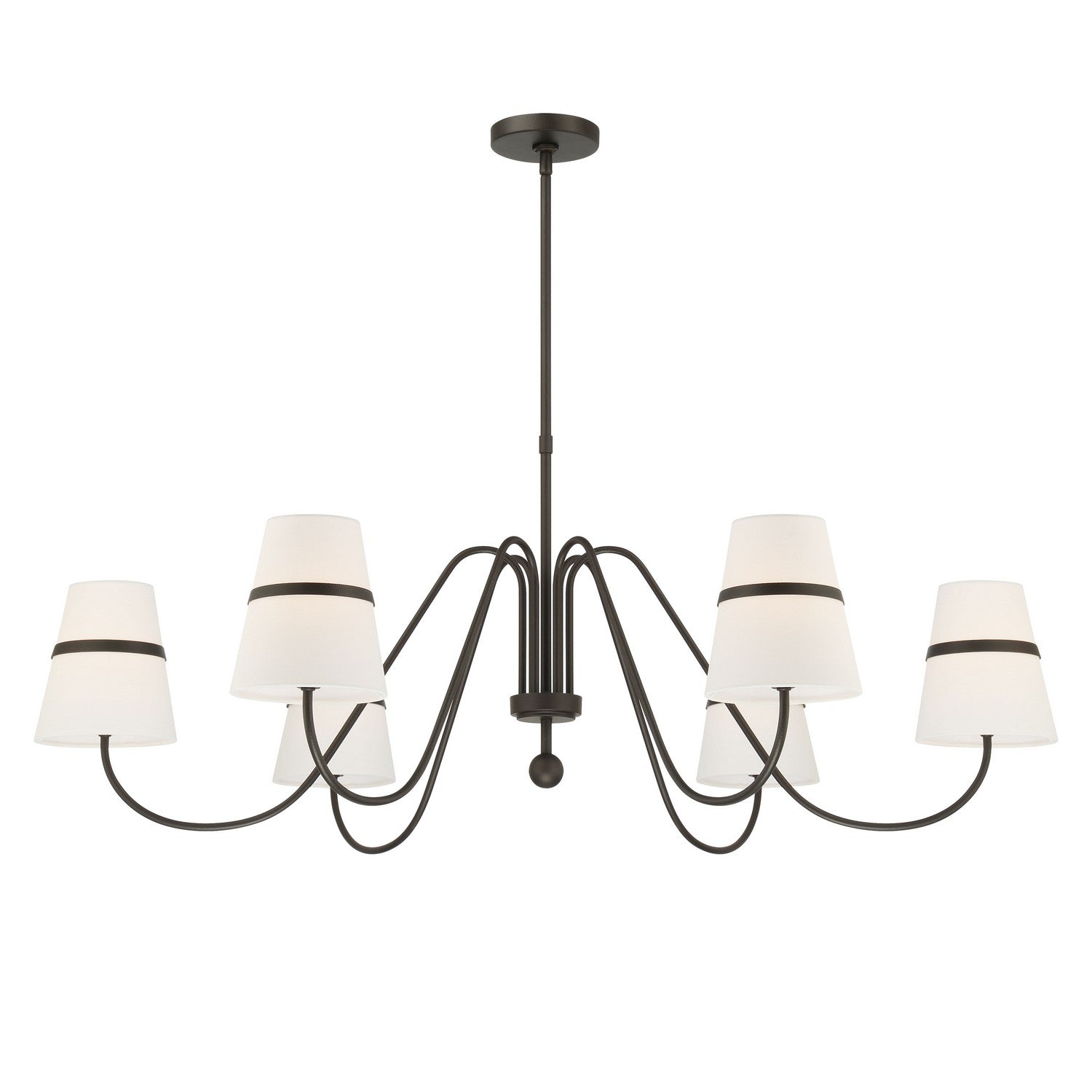 Minka-Lavery - 3736-872 - Six Light Chandelier - Althia - Textured Dark Bronze