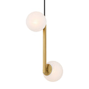 Minka-Lavery - 3745-732 - Two Light Pendant - Curven - Legacy Brass