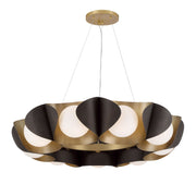 Minka-Lavery - 3779-855 - Nine Light Pendant - Flare - Legacy Brass & Dark Bronze