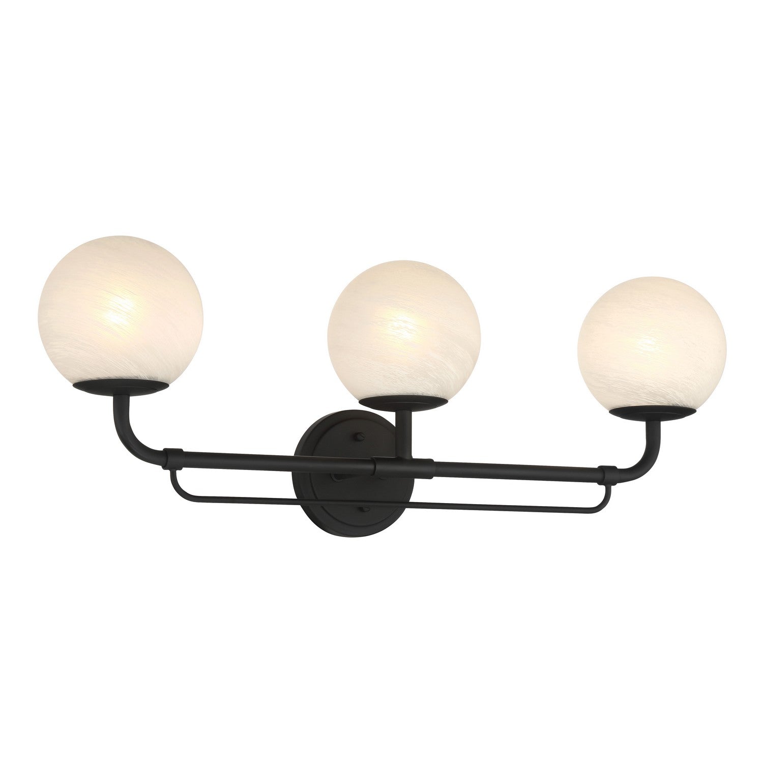 Minka-Lavery - 3793-899 - Three Light Vanity - Whitehall - Dark Matte Black