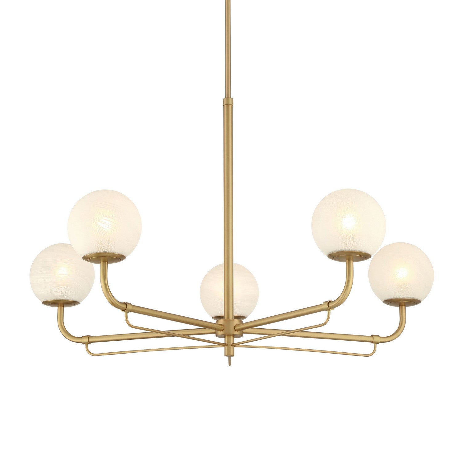 Minka-Lavery - 3795-732 - Five Light Chandelier - Whitehall - Legacy Brass