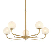 Minka-Lavery - 3795-732 - Five Light Chandelier - Whitehall - Legacy Brass
