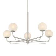 Minka-Lavery - 3795-84 - Five Light Chandelier - Whitehall - Brushed Nickel