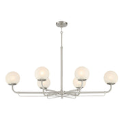 Minka-Lavery - 3796-84 - Six Light Island Pendant - Whitehall - Brushed Nickel