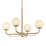 Minka-Lavery - 3797-732 - Four Light Chandelier - Whitehall - Legacy Brass
