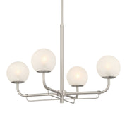 Minka-Lavery - 3797-84 - Four Light Chandelier - Whitehall - Brushed Nickel