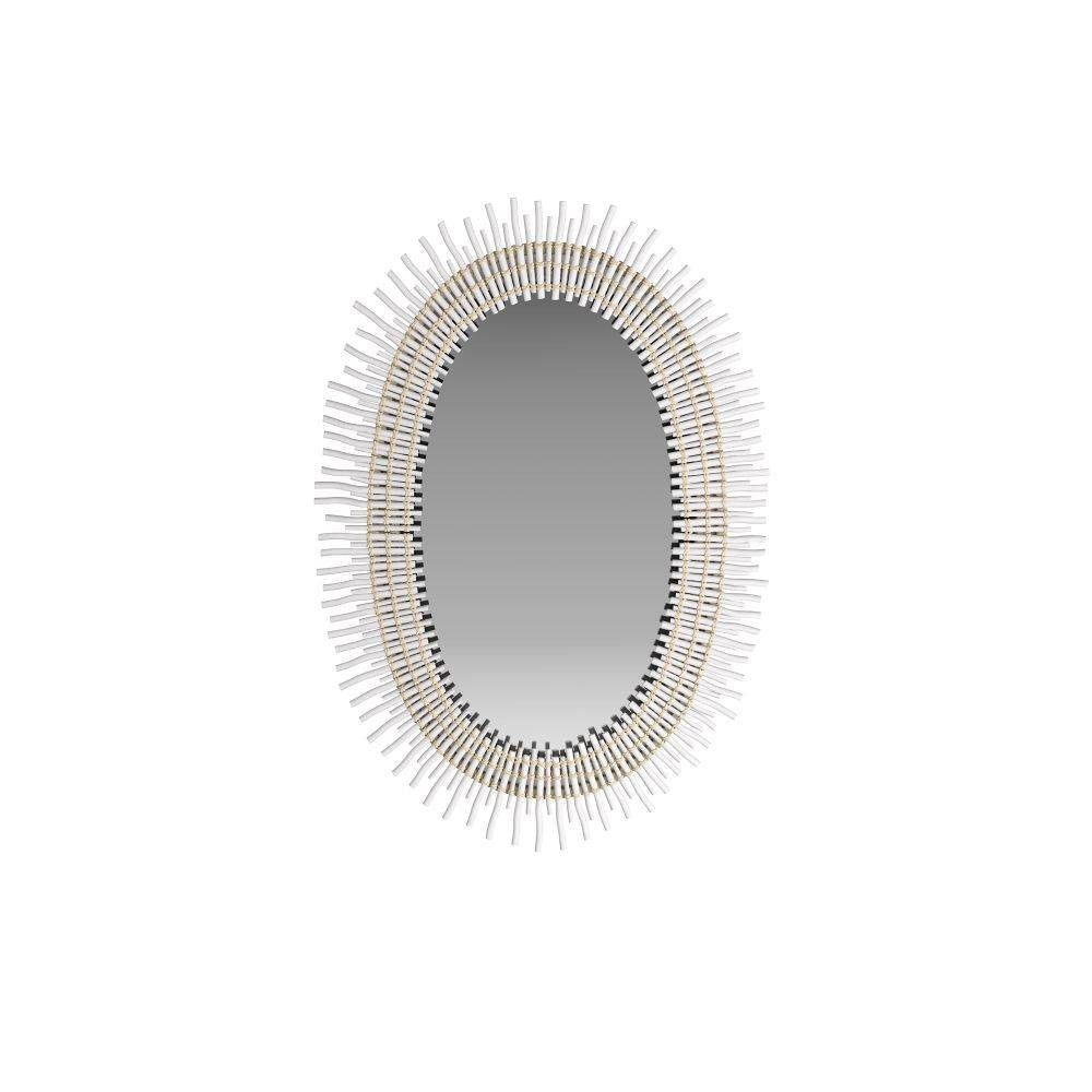 Arteriors - WMS01 - Mirror - Adlita - White, Wood