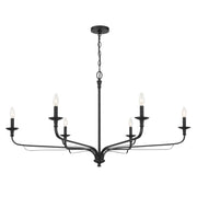 Minka-Lavery - 3826-899 - Six Light Chandelier - Velena - Dark Matte Black
