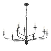 Minka-Lavery - 3829-899 - Nine Light Chandelier - Velena - Dark Matte Black